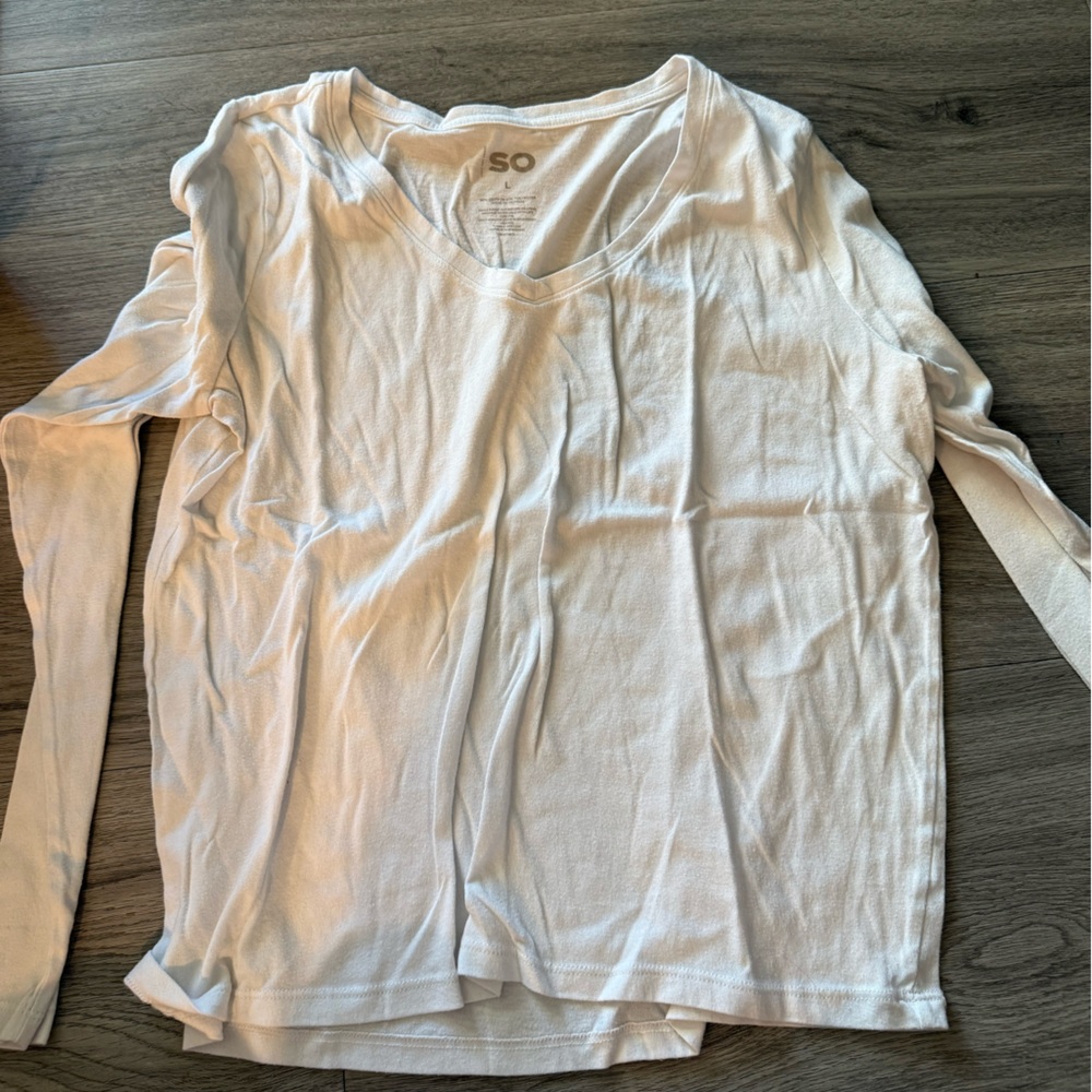 SO Women's Long Sleeve Tee - White